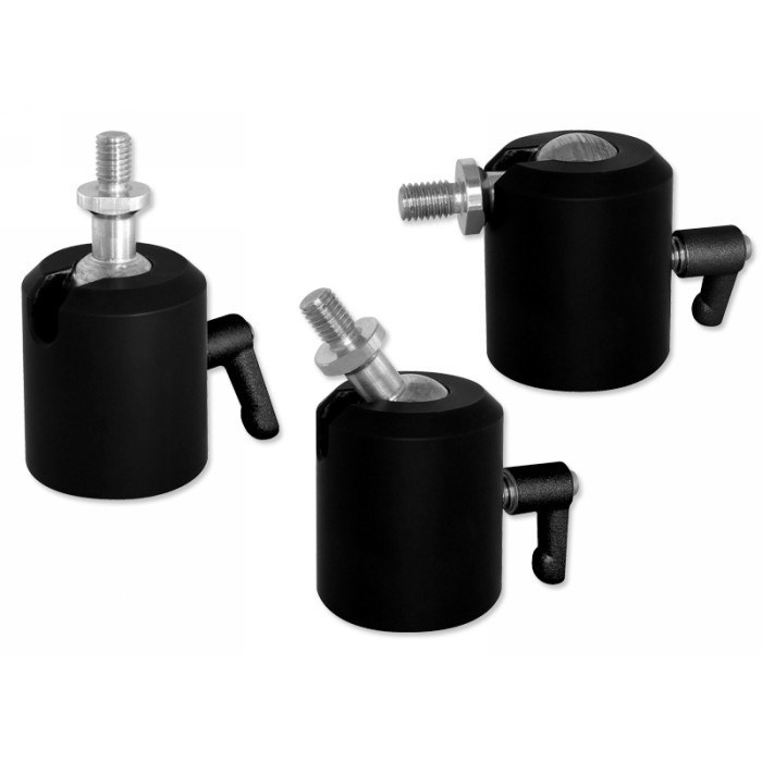 Flange with ball and socket joint