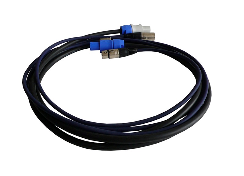 Hybrid Cable System, Stereo Powercon-XLR, 20 m