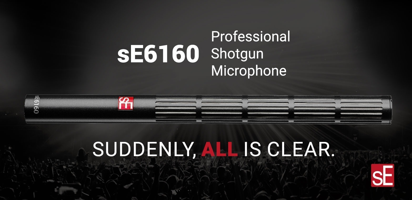 <div>sE Electronics <br><strong>sE6160</strong><br>Professional Shotgun Microphone</div>