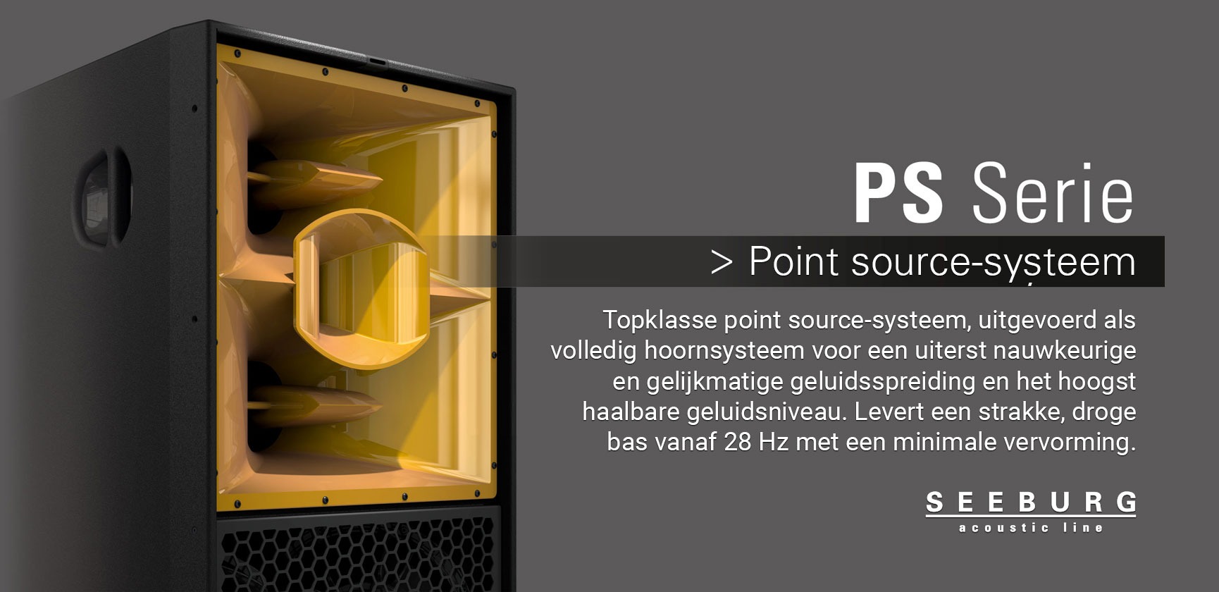 <div>Seeburg Acoustic Line<br><strong>PS Series</strong><br>Premium Class Point Source</div>